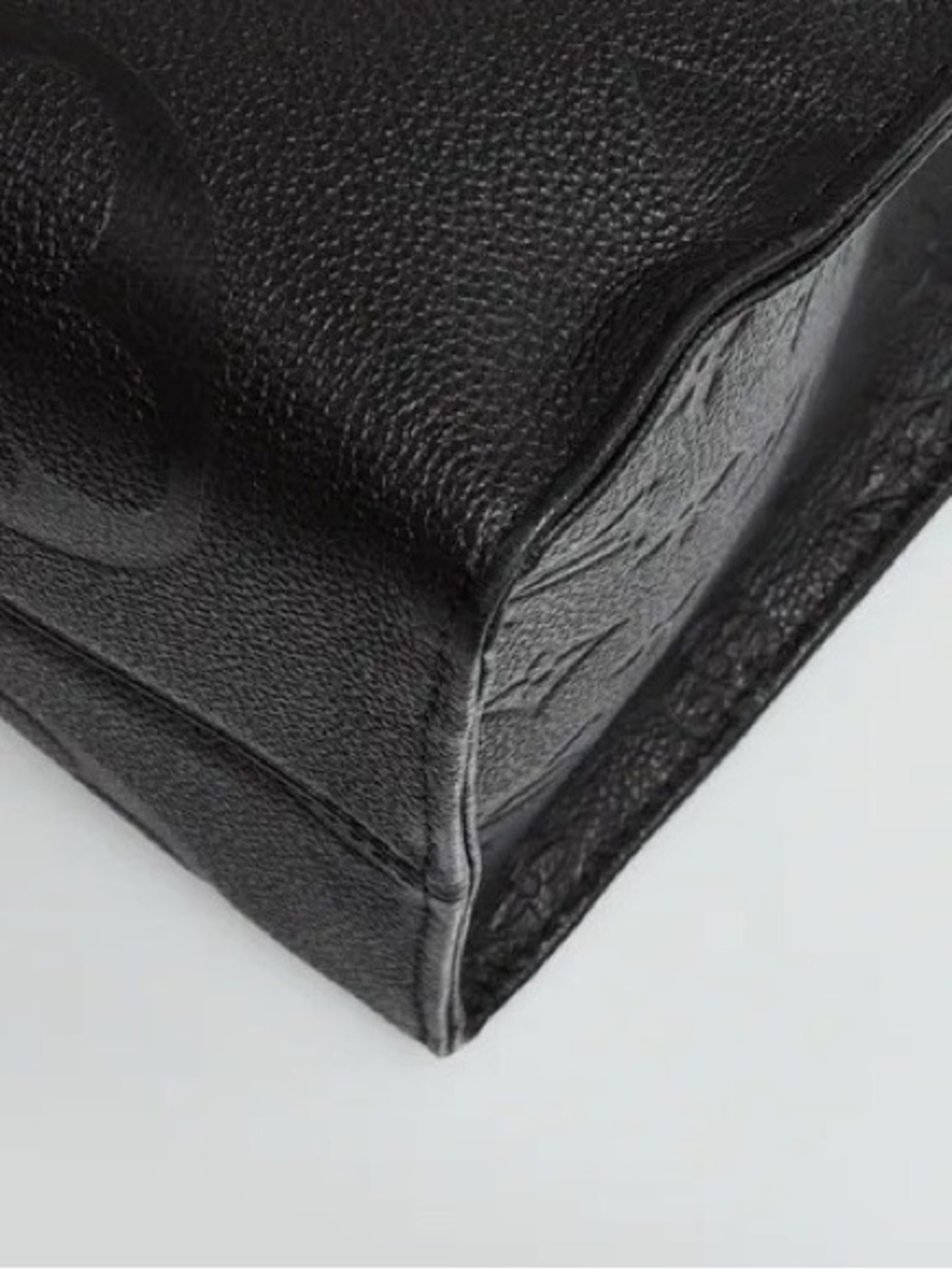 Louis Vuitton Black Monogram Embossed Tote - Picture 2 of 8